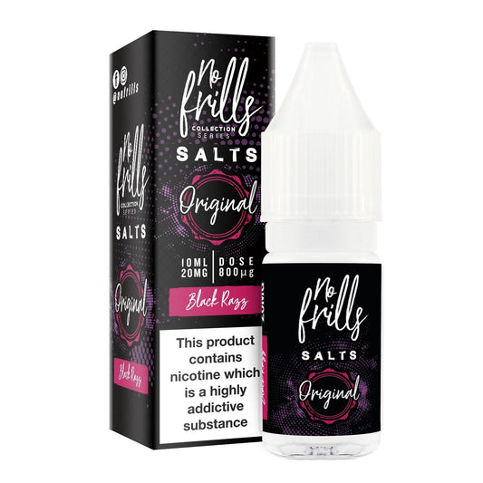 Black Razz 10ml Nicotine Salt by No Frills-E-liquid-Vapour Generation